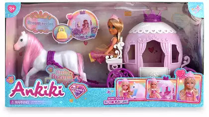 Ankiki Dream Series Mini Doll and Horse Playset