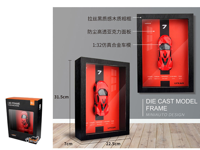 DIE-CAST MODEL FRAME CAR RED CN31