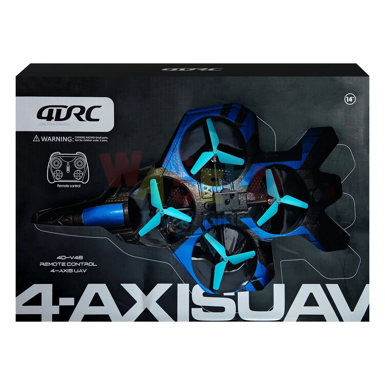 4-Axis Blue Drone