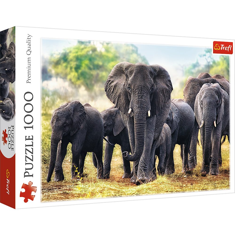 TREFL 1000 AFRICAN ELEPHANTS