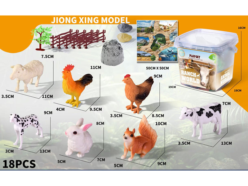 ANIMAL SET 18 PCS CN30