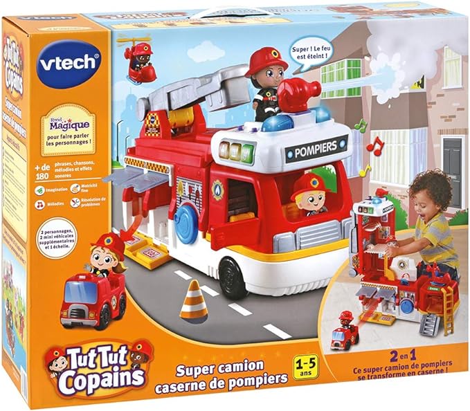 VTECH SUPER CAMION CASERNE DE POMPIERS
