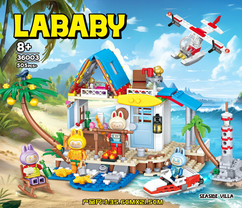 Seaside Villa building block toy set