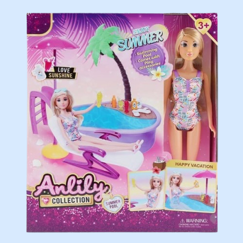 BARBIE AND SWIMMING POOL