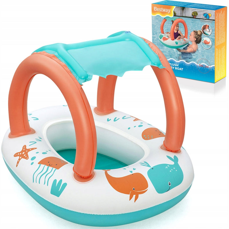 BESTWAY PLUSH SHADED BABY BOAT