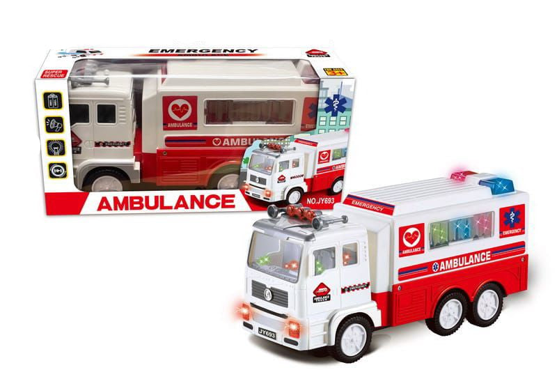 AMBULANCE WITH MUSIC AND LIGHTS