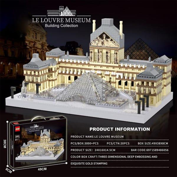LOUVRE MUSEUM LEGO SET