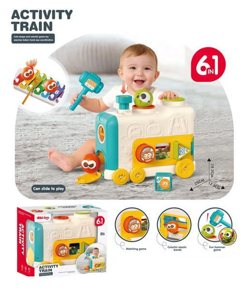 6IN1 KIDS ACTIVITY TRAIN