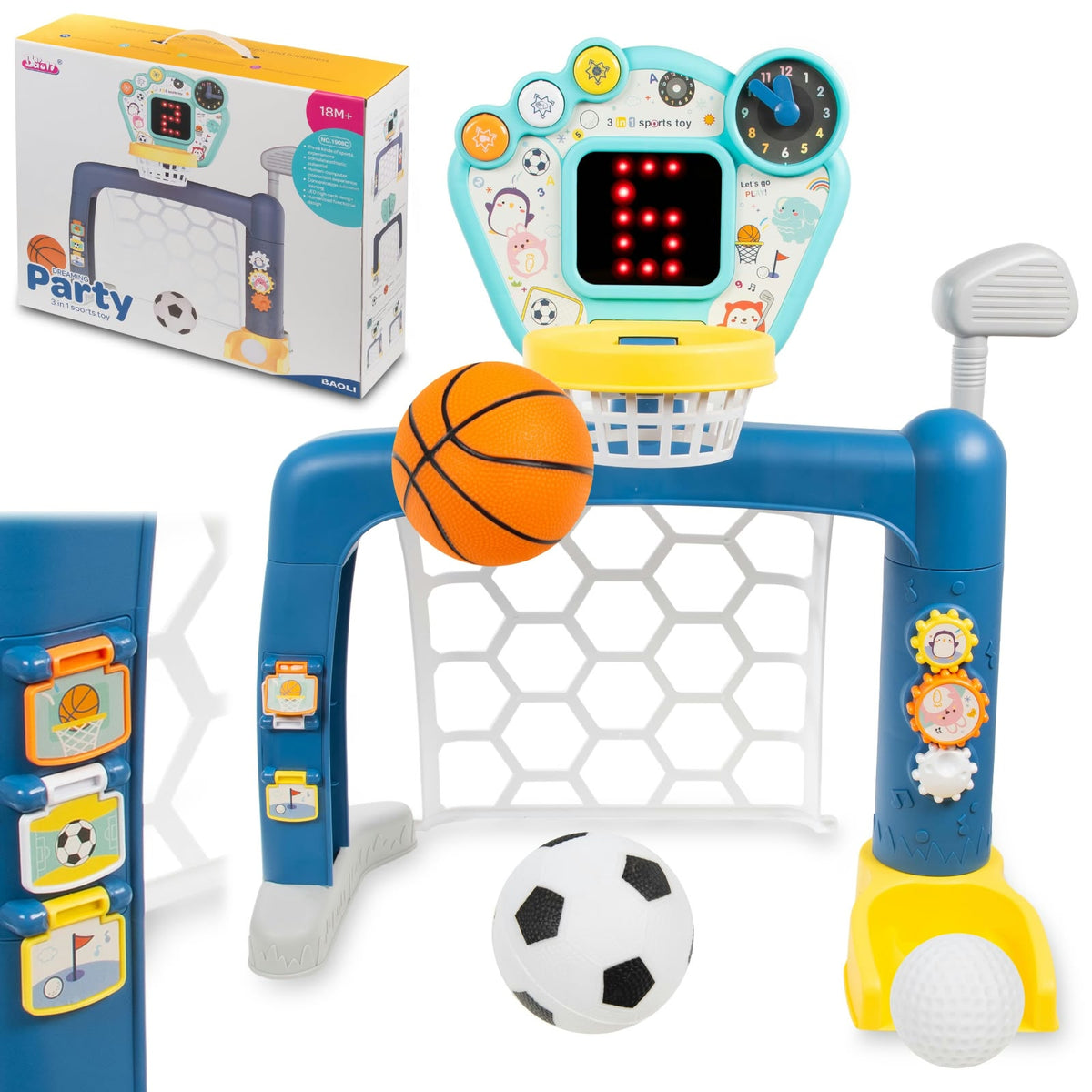 5IN1 SPORT SET BASKETBALL FOOTBALL CN27