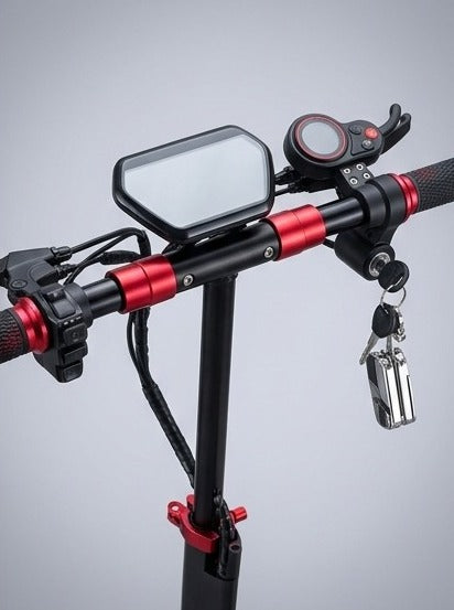 Electric Scooter with seat and Lockable Rear Box