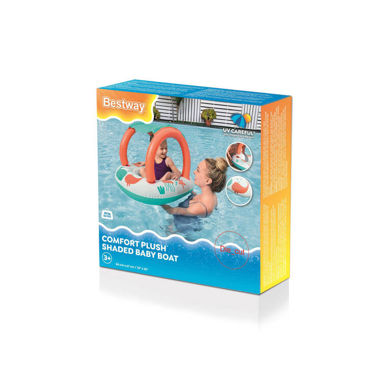 BESTWAY PLUSH SHADED BABY BOAT