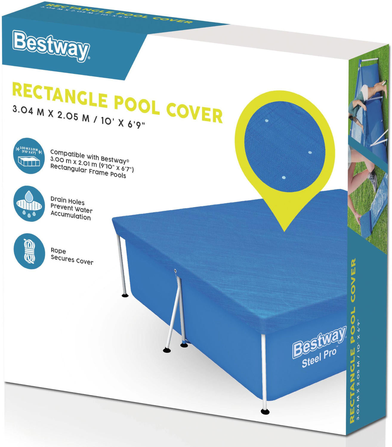 BESTWAY POOL COVER 3.04M x 2.05M